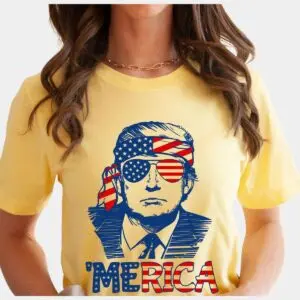 Trump Sunglasses Bandana American Flag 4th of July T-Shirts 8 Trump with Sunglasses and Bandana American Flag 4th of July T Shirts 4