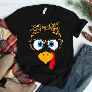 Turkey Face Leopard Glasses Thanksgiving Shirt 7 Turkey Face Leopard Glasses Thanksgiving Shirt 3 1.jpg