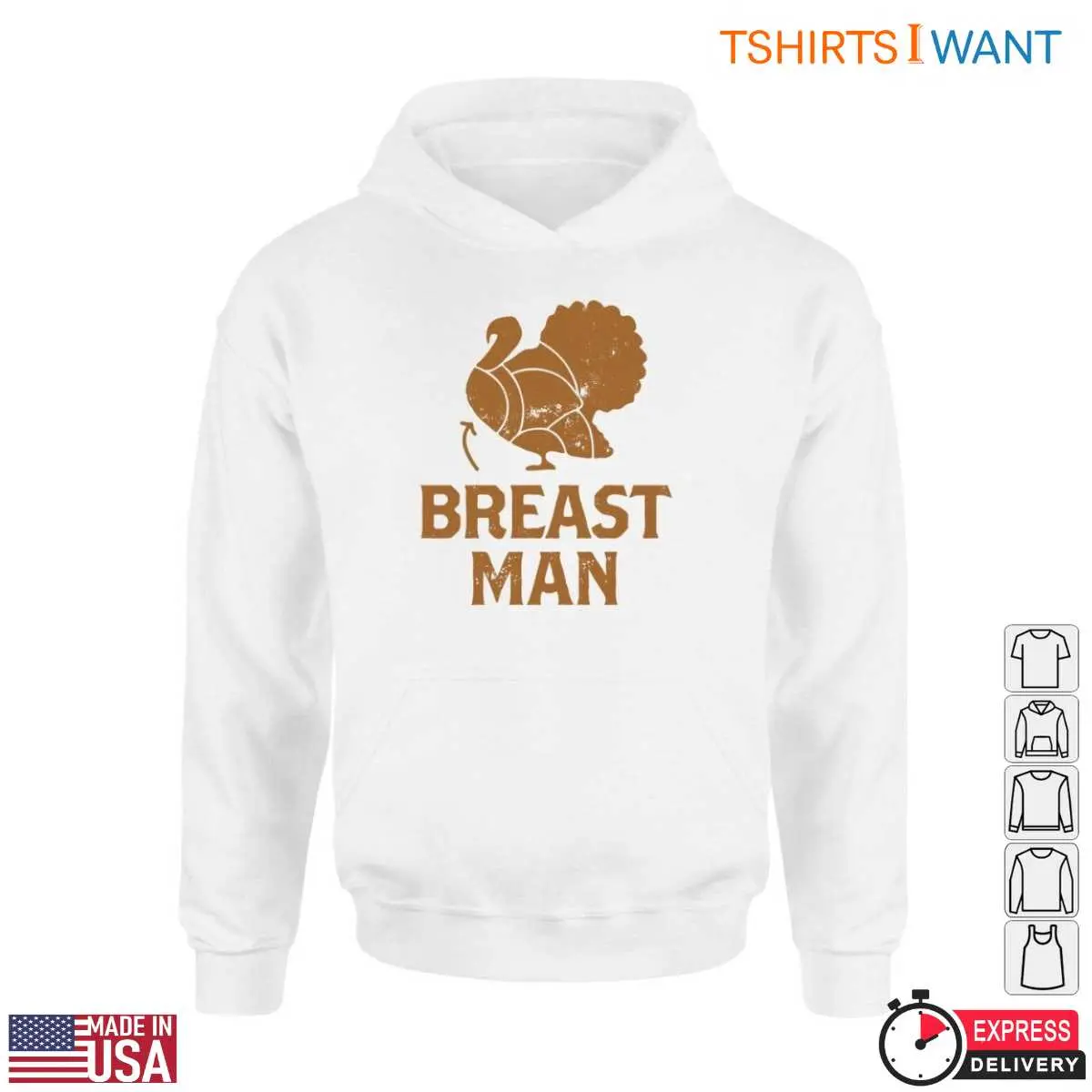 Turkey Graphic T Shirt Funny Thanksgiving Breast Man Tee 4 1.jpg