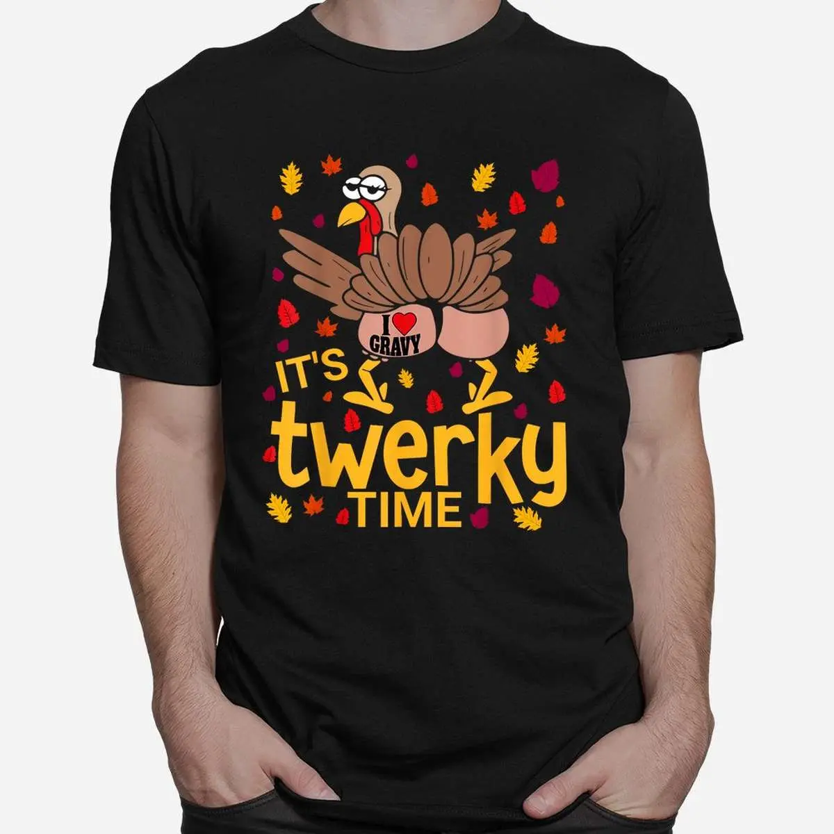 Twerky Turkey Butt Gravy Thanksgiving Shirt 2 1.jpg