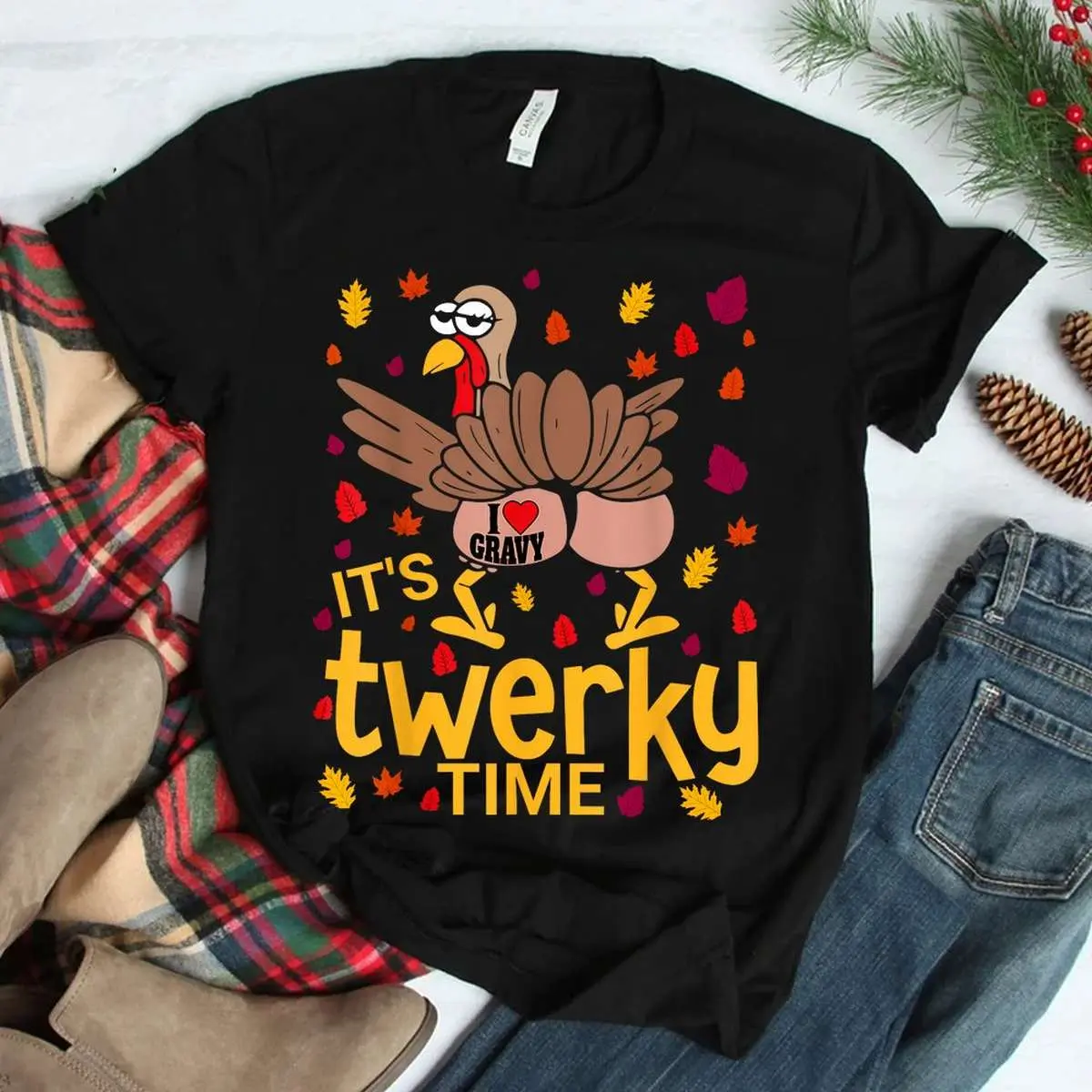 Twerky Turkey Butt Gravy Thanksgiving Shirt 3 1.jpg