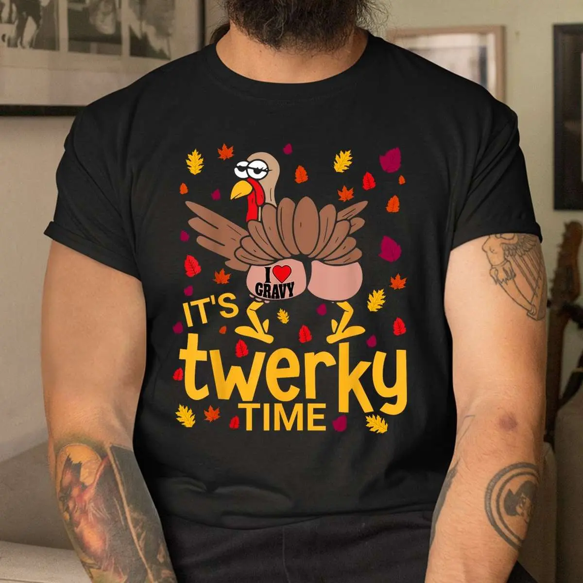 Twerky Turkey Butt Gravy Thanksgiving Shirt 4 1.jpg