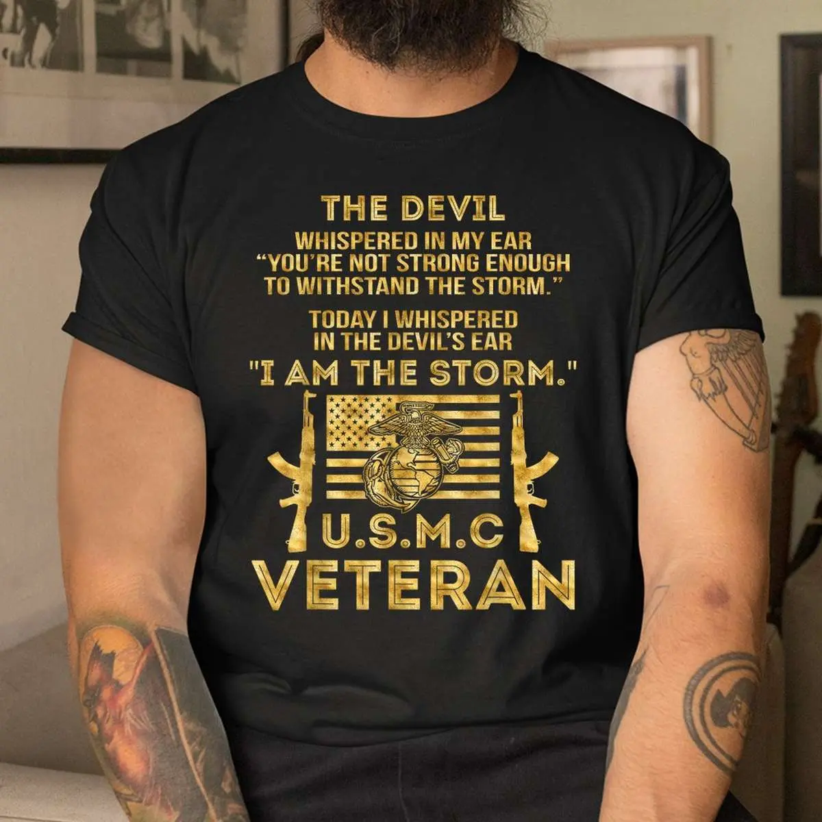 U.S.M.C Veteran I Am The Storm Shirt 4 1.jpg