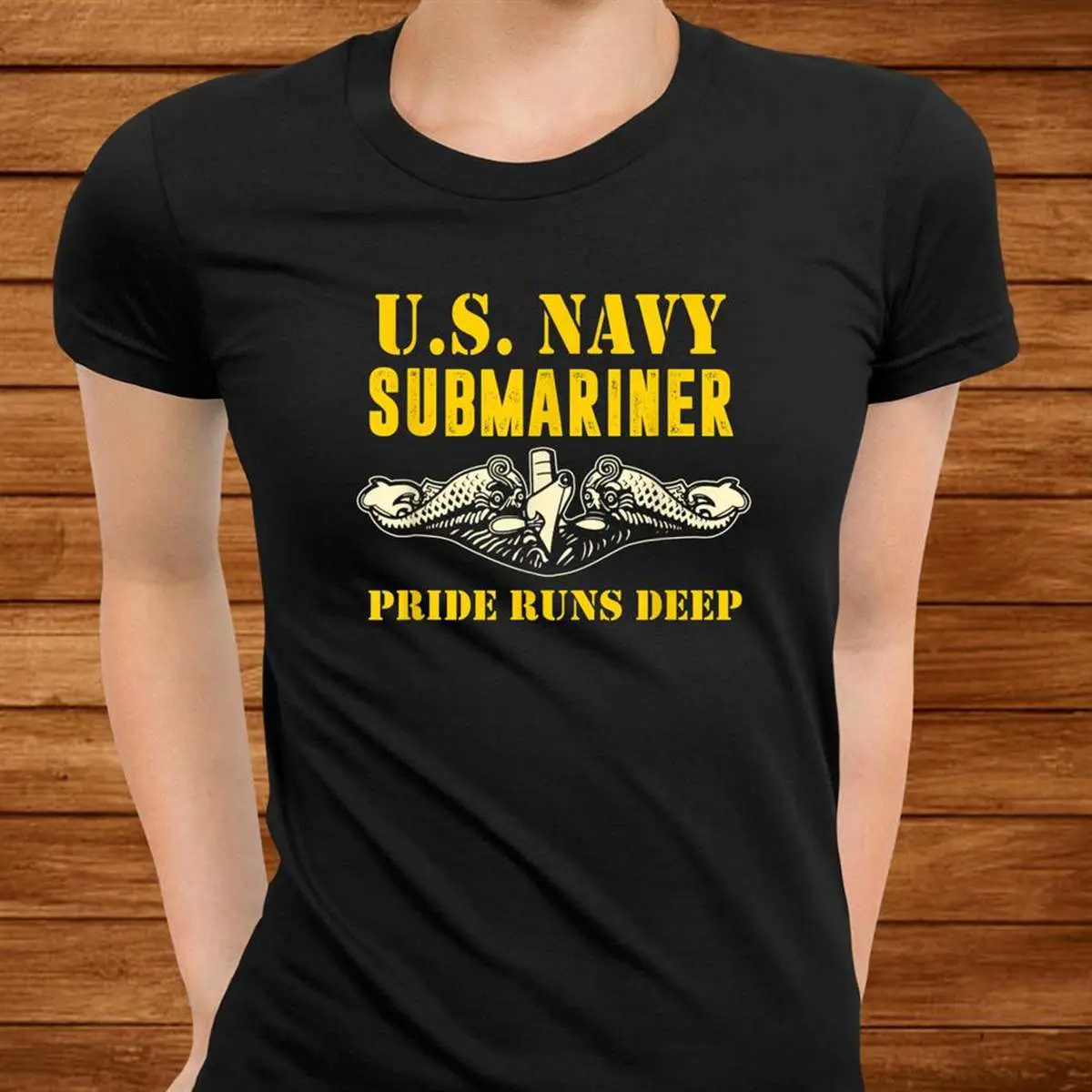 US Navy Submariner Pride Runs Deep Shirt 9 US Navy Submariner Pride Runs Deep Shirt Front View