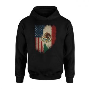 USA Mexico Flag T shirt E28093 Distressed American Mexican Heritage Tee 2.jpg