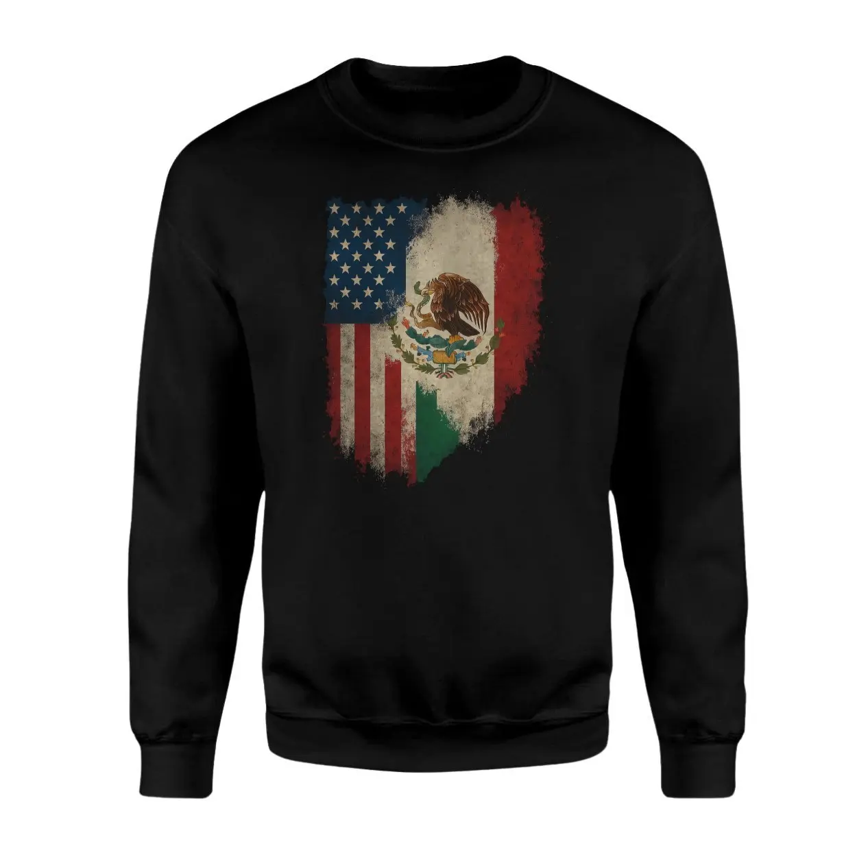 USA Mexico Flag T shirt E28093 Distressed American Mexican Heritage Tee 3.jpg