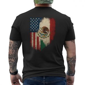 USA Mexico Flag T shirt E28093 Distressed American Mexican Heritage Tee 6.jpg