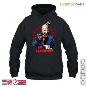 Uncle Sam Horror - I Want You Terrified Long Sleeve Tee 7 Uncle Sam Horror I Want You Terrified T Shirt 5