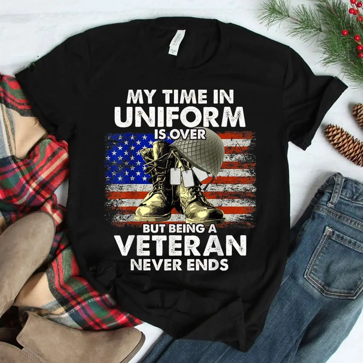 Uniform Over Veteran Never Ends Shirt 11 Uniform Over Veteran Never Ends Shirt Design