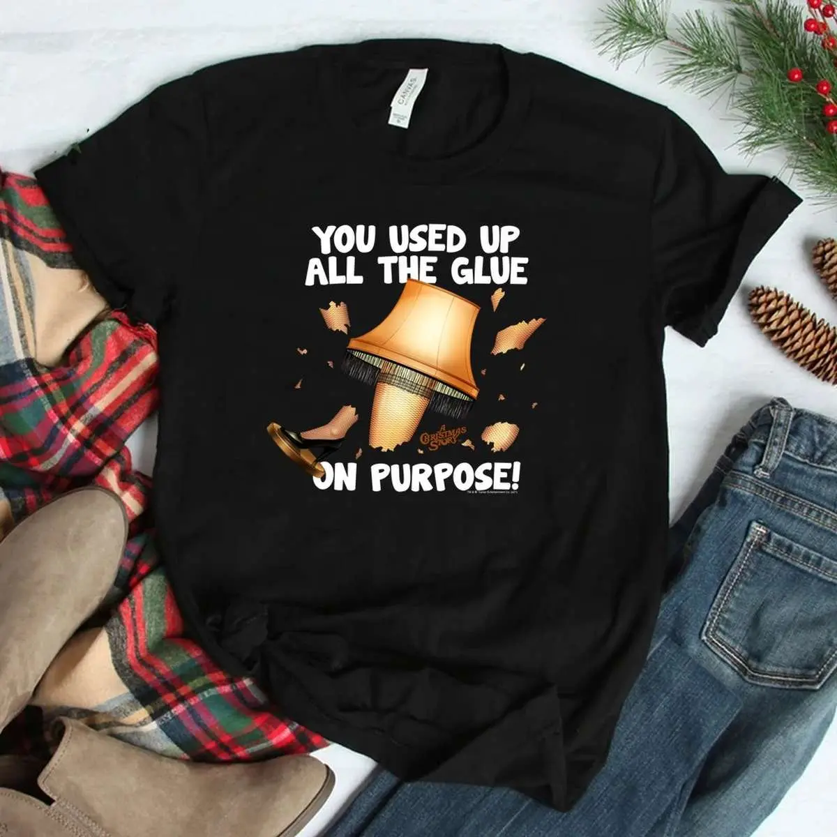 Used Up All The Glue - A Christmas Story Funny Movie Quote Shirt 11 Used Up All The Glue Christmas Story Shirt Design