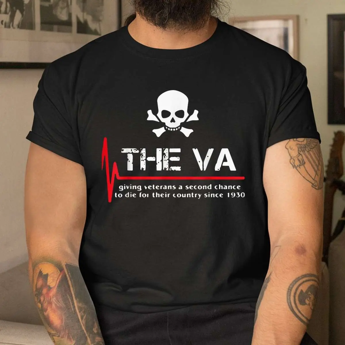 VA Giving Veterans Second Chance Skull T Shirt 4 1.jpg