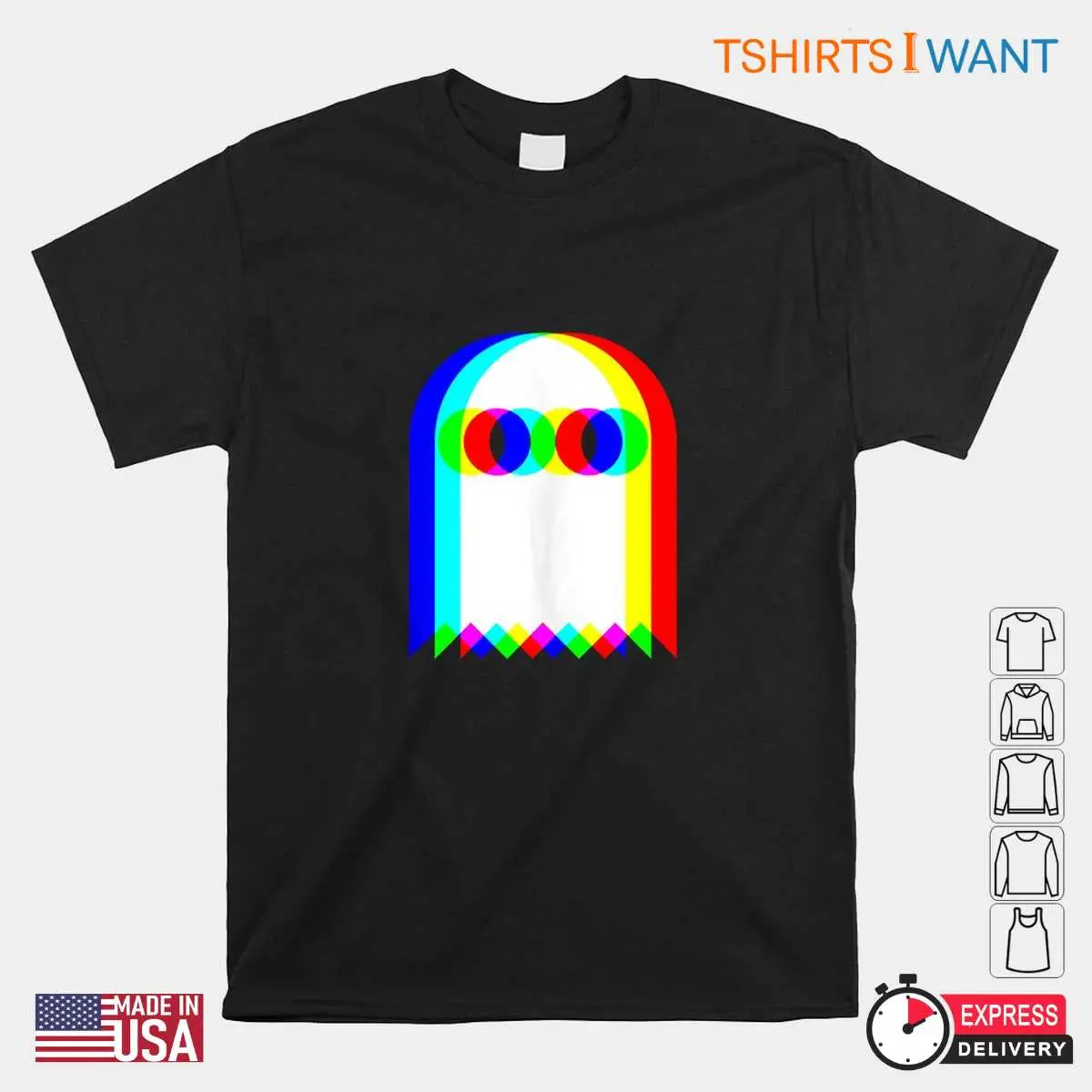Vaporwave Halloween: Ghost Trippy Vaporwave Techno Rave EDM Halloween Shirt 10 Vaporwave Halloween Ghost Shirt
