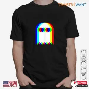 Vaporwave Halloween: Ghost Trippy Vaporwave Techno Rave EDM Halloween Shirt 6 Vaporwave Halloween Trippy Ghost Rave Tee 2 1.jpg