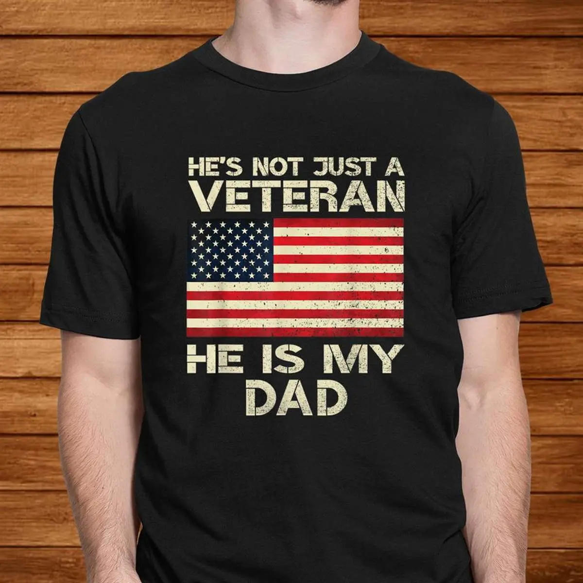 Veteran He Is My Dad American Flag Shirt 2 1.jpg