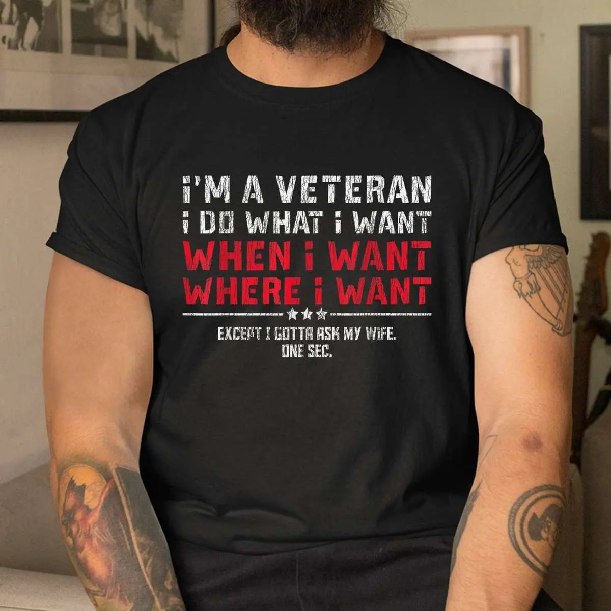 Veteran Husband Wife Mom Humor T-Shirt 11 Veteran Husband Wife Mom Humor T Shirt 4