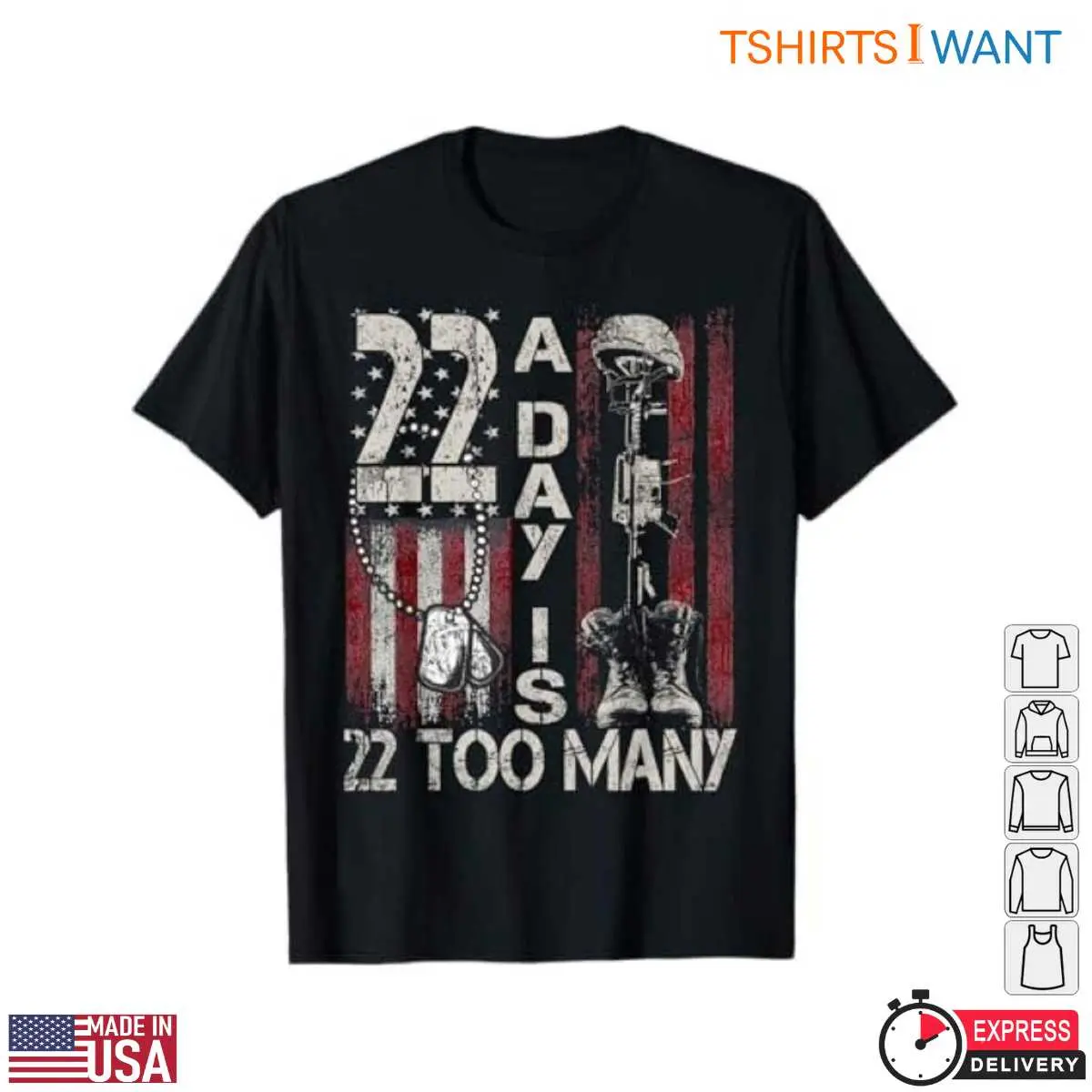Veteran Suicide Awareness Ribbon T Shirt 22 A Day Tribute 1 1.jpg