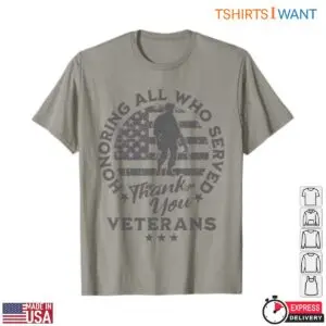 Veterans Day Thank You T-Shirt - Honoring All Who Served, American Flag & Soldier Design 7 Veterans Day Thank You Honoring All Who Served Flag Design 2 1.jpg
