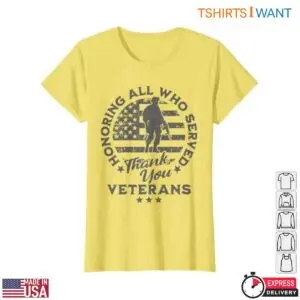 Veterans Day Thank You T-Shirt - Honoring All Who Served, American Flag & Soldier Design 9 Veterans Day Thank You Honoring All Who Served Flag Design 4 1.jpg