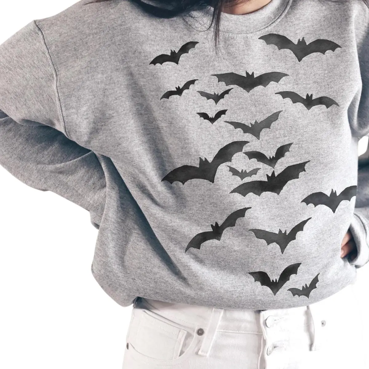 Vintage Bats Sweatshirt Halloween Bats Bats Halloween 3
