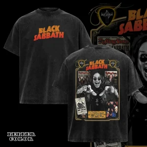 Vintage Black Sabbath Graphic T Shirt Ozzy Rock Band Tour Tee 2