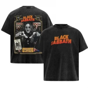 Vintage Black Sabbath Graphic T Shirt Ozzy Rock Band Tour Tee 5