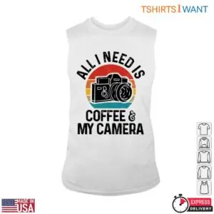 Vintage Camera T-Shirt - Coffee and Photography Lover Gift Tee 8 Vintage Camera T Shirt Coffee Camera Lover 3 1.jpg