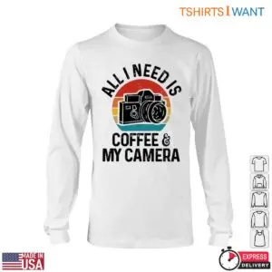 Vintage Camera T-Shirt - Coffee and Photography Lover Gift Tee 11 Vintage Camera T Shirt Coffee Camera Lover 6 1.jpg