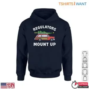 Vintage Car Style T-Shirt - Regulators Mount Up with Christmas Tree 9 Vintage Car Style T Shirt Regulators Mount Up with Christmas Tree 1 1.jpg