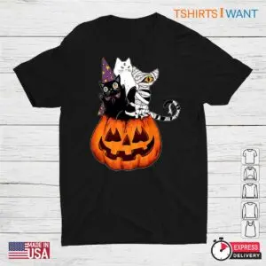Vintage Halloween Cat Shirt Retro Feline Pumpkin Tee 1 1.jpg