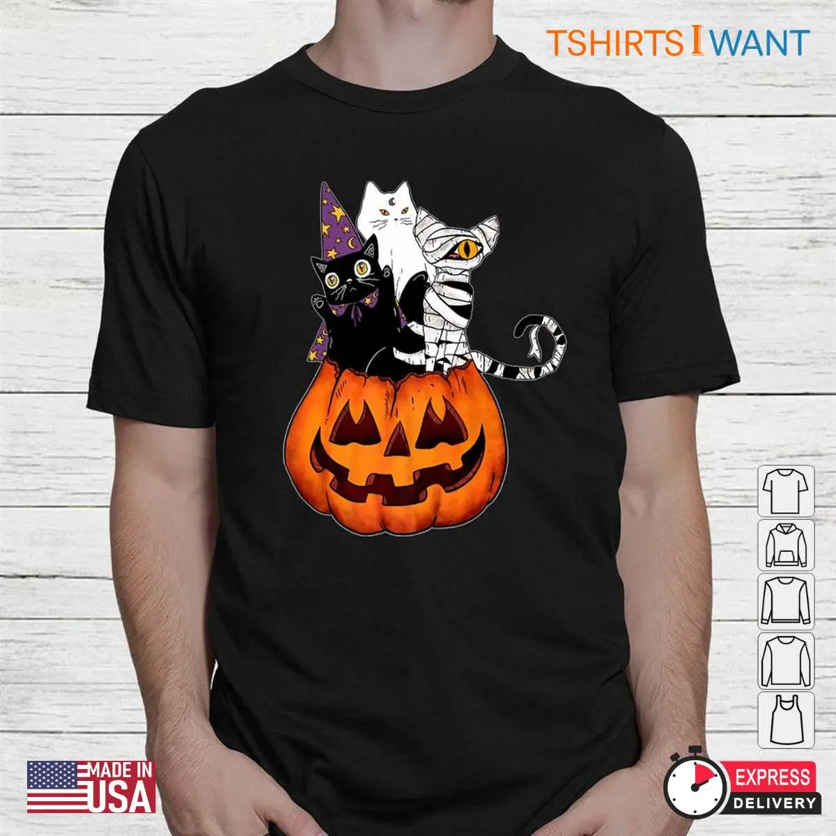 Vintage Halloween Cat Shirt Retro Feline Pumpkin Tee 2 1.jpg