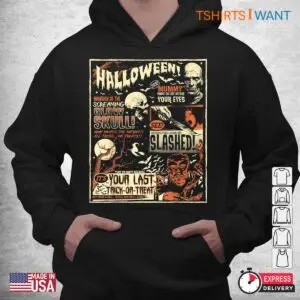 Vintage Halloween Movie Shirt: Vintage Horror Movie Poster Terror Old Time Halloween Tee 7 Vintage Halloween Movie Shirt Classic Horror Poster 4 1.jpg