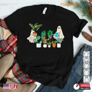 Vintage Halloween Shirts: Retro Lady Gardener Ghost Plant Halloween Costume 7 Vintage Halloween Shirts Retro Gardener Ghost 3 1.jpg