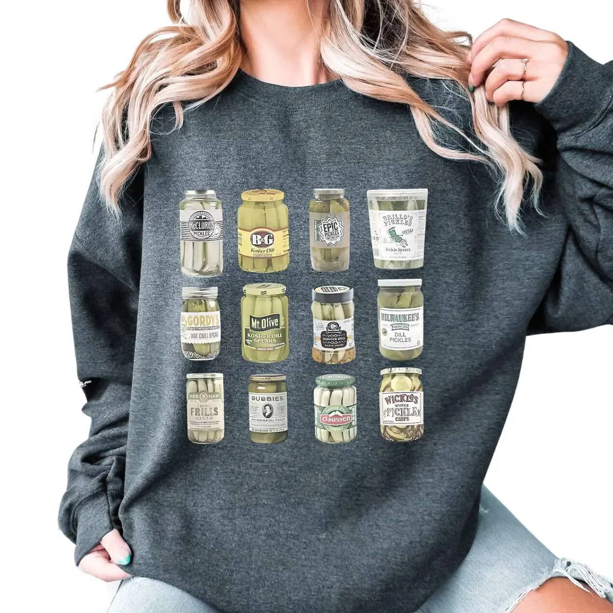 Vintage Pickle Sweatshirt Delightful Gift for Pickle Lovers 2