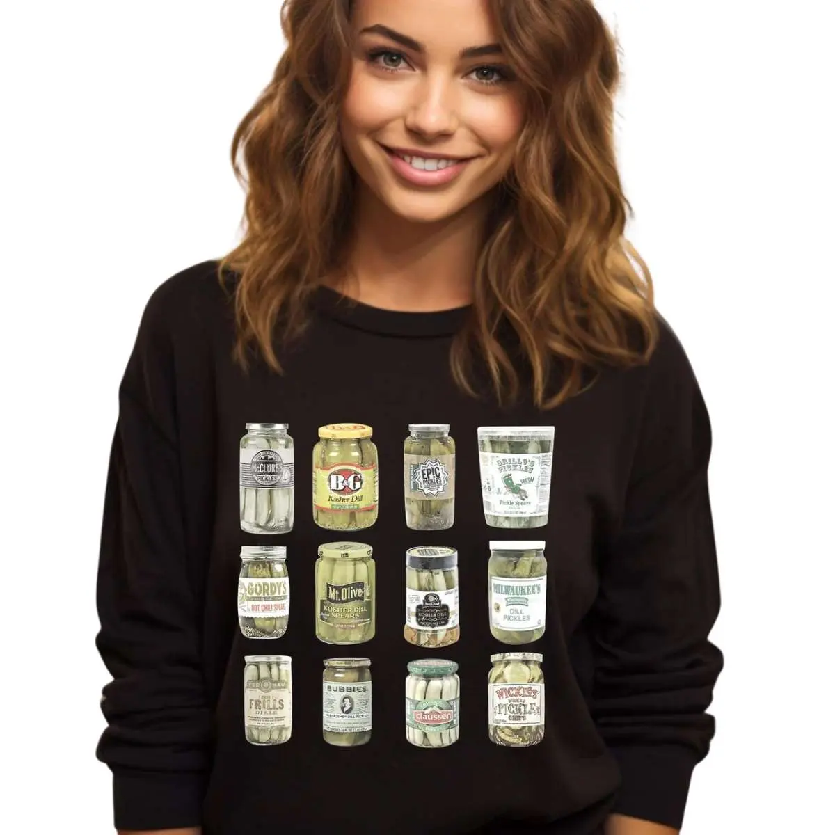 Vintage Pickle Sweatshirt Delightful Gift for Pickle Lovers 4