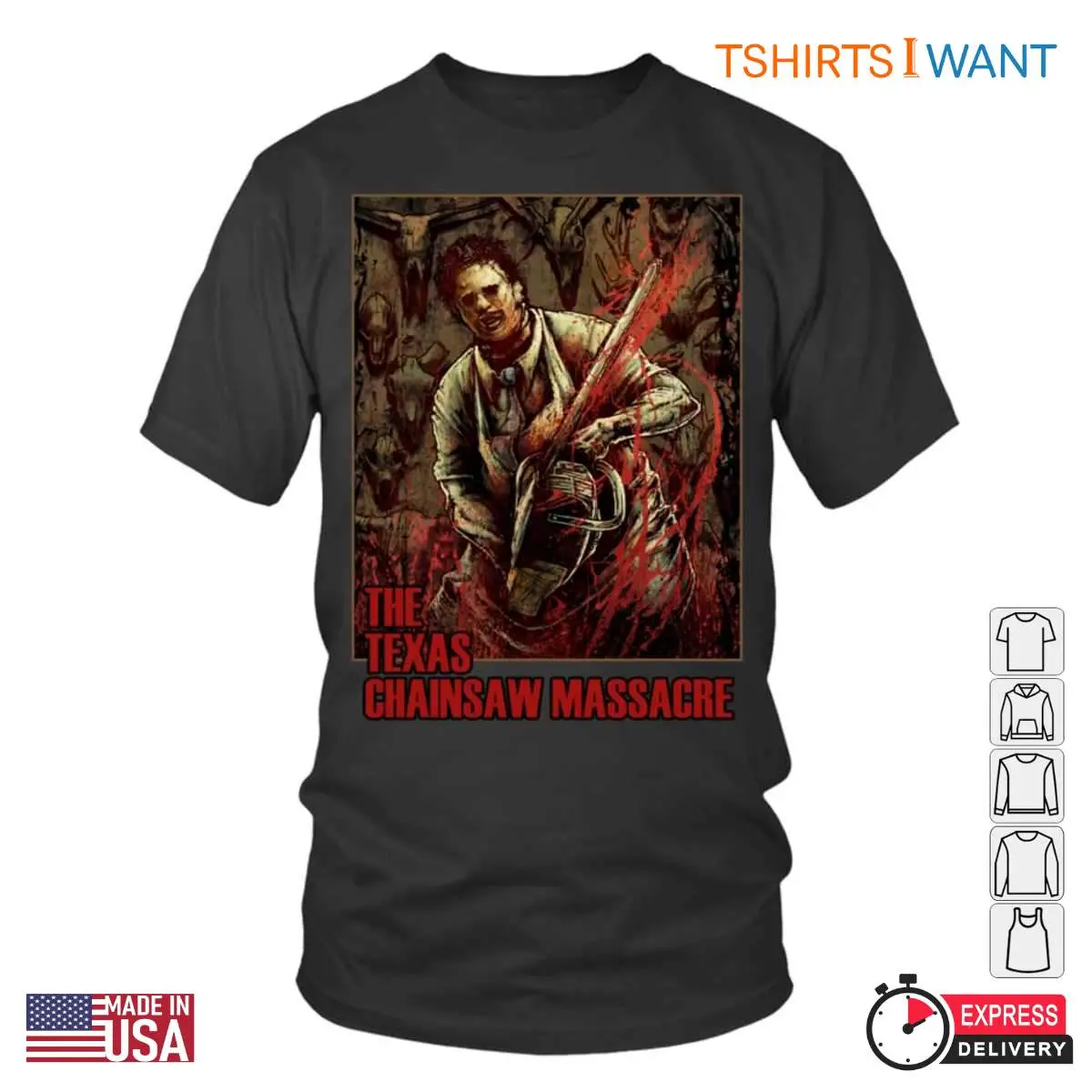 Vintage Texas Chainsaw Massacre Graphic Tee Leatherface Horror Icon 1 1.jpg