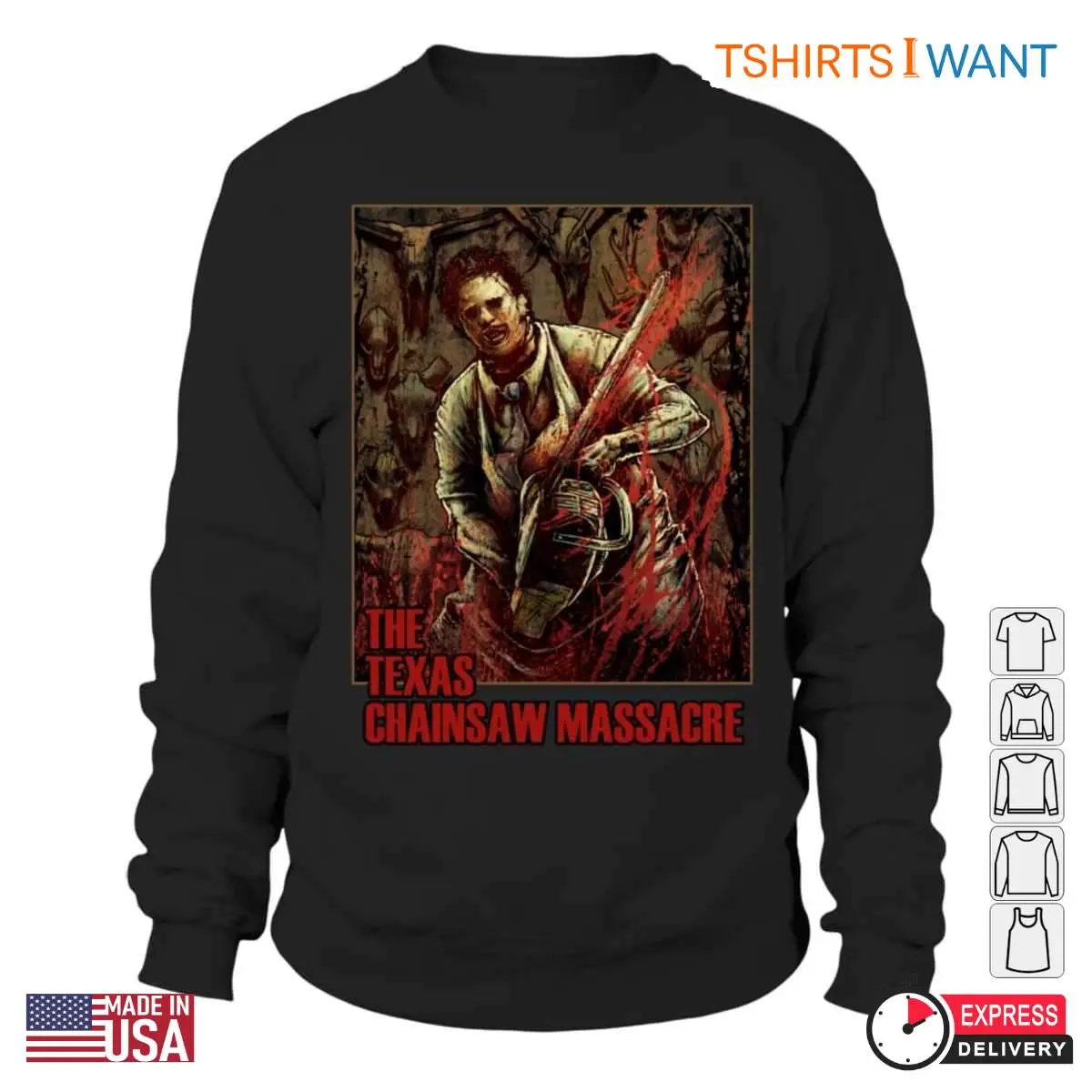 Vintage Texas Chainsaw Massacre Graphic Tee Leatherface Horror Icon 2 1.jpg