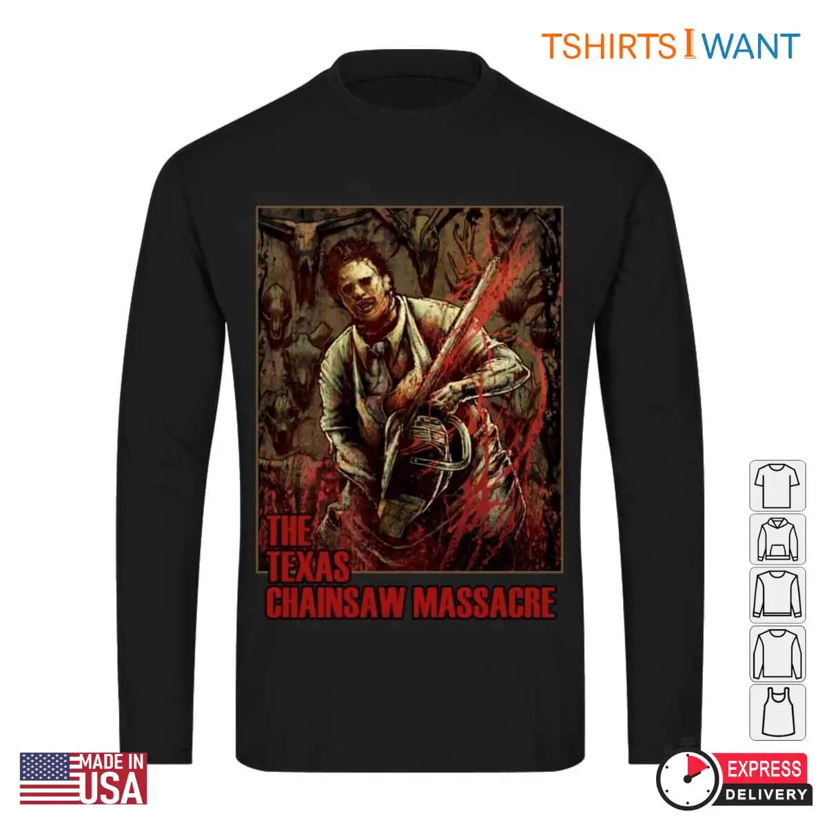 Vintage Texas Chainsaw Massacre Graphic Tee Leatherface Horror Icon 3 1.jpg