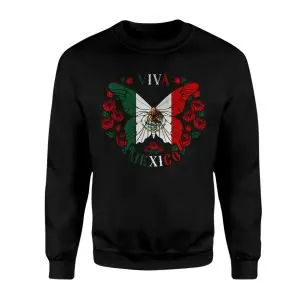 Viva Mexico Butterfly Flag Eagle Roses Heritage Pride T-Shirt 9 Viva Mexico Butterfly Flag Eagle Roses Heritage Pride T Shirt 3 1.jpg