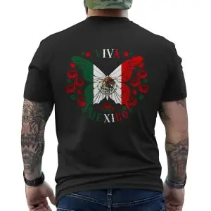 Viva Mexico Butterfly Flag Eagle Roses Heritage Pride T-Shirt 12 Viva Mexico Butterfly Flag Eagle Roses Heritage Pride T Shirt 6 1.jpg