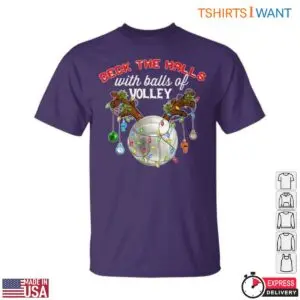 Volleyball Christmas T-Shirt - Holiday Lights and Balls of Volley Fun 10 Volleyball Christmas T Shirt Holiday Lights and Balls of Volley Fun 5 1.jpg