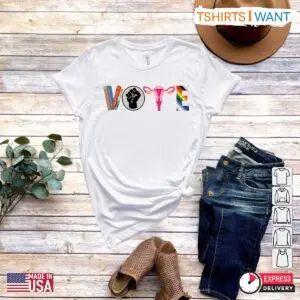 Vote Shirt – Banned Books, Reproductive Rights, BLM, Pro Roe, LGBTQ Activism Tee 4