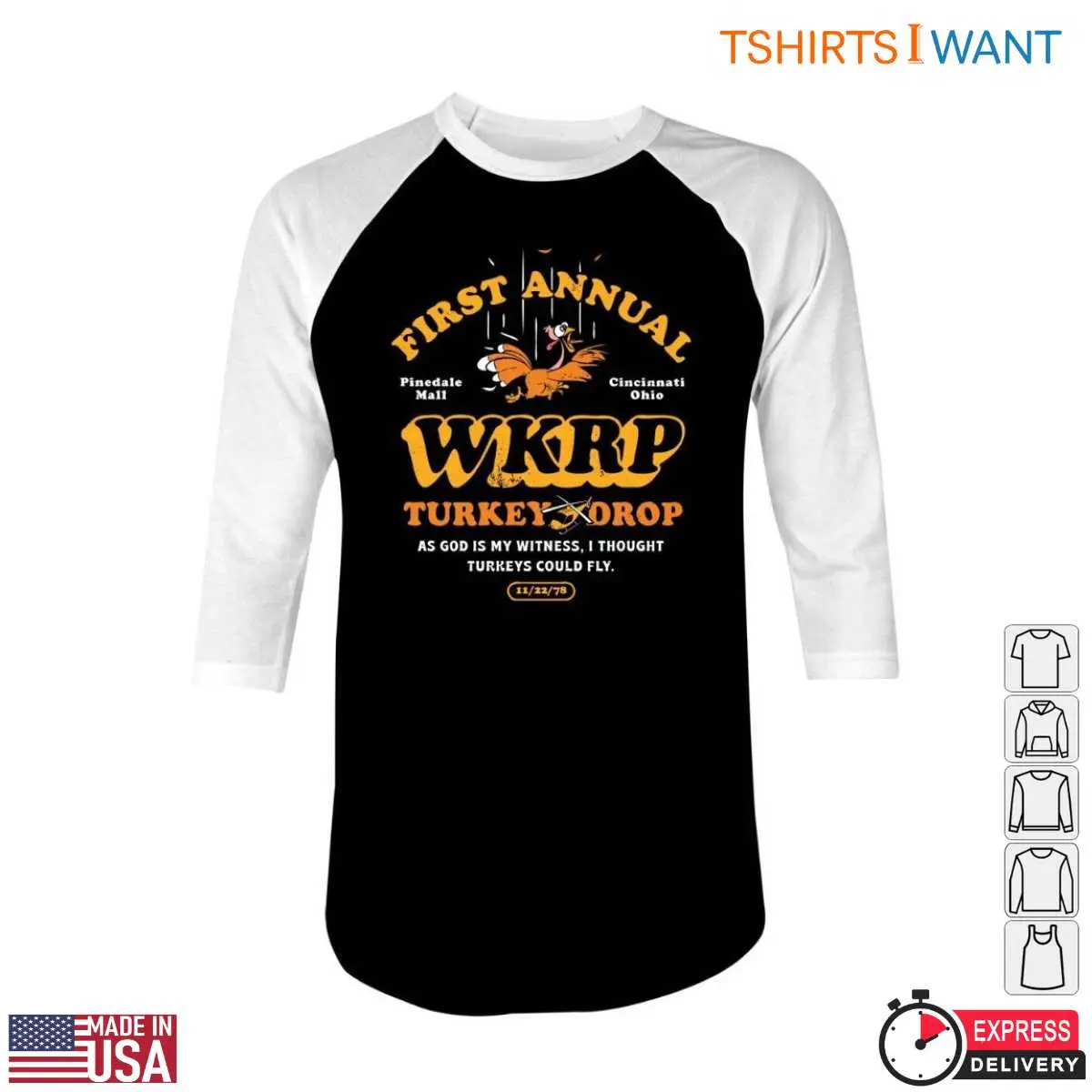 WKRP Turkey Drop T Shirt Iconic Thanksgiving Drop Tee 4 1.jpg