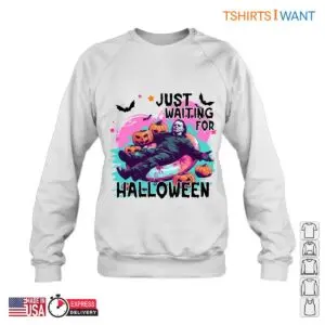 Waiting for Halloween Meme - Michael Myers Pumpkin T-Shirt 8 Waiting for Halloween Meme Michael Myers Pumpkin Tee 3 1.jpg
