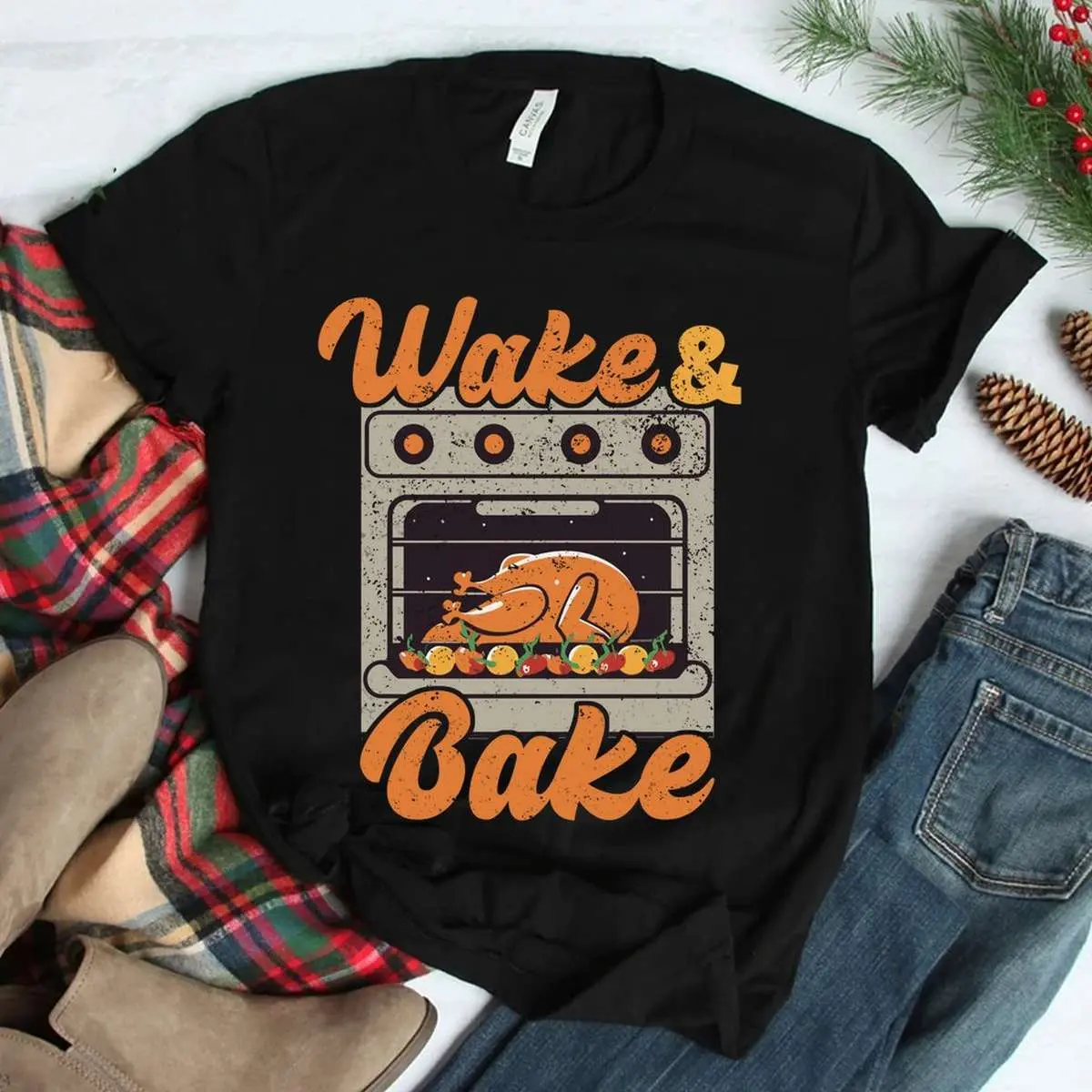 Wake Bake Turkey Feast Thanksgiving Shirt 3 1.jpg