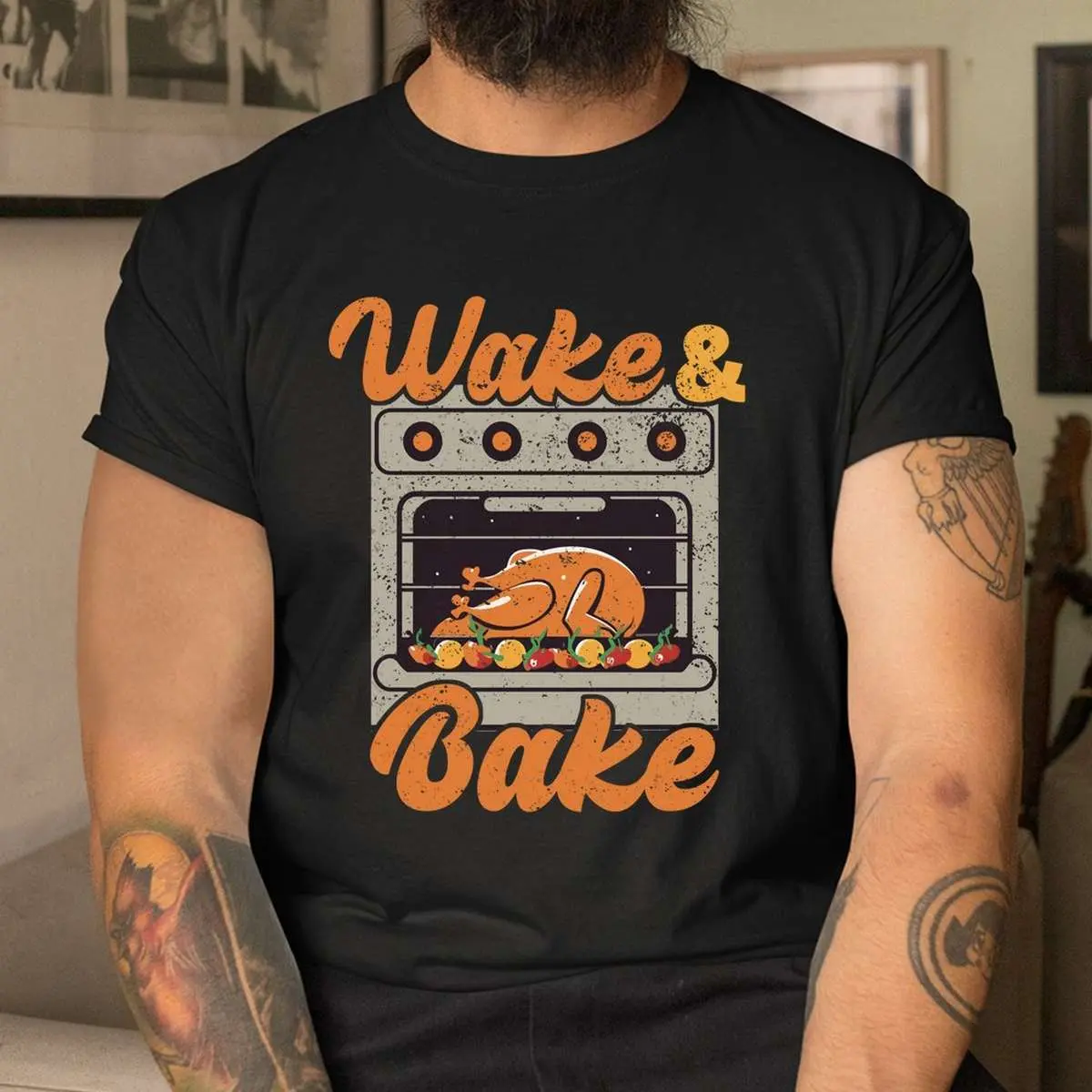 Wake Bake Turkey Feast Thanksgiving Shirt 4 1.jpg