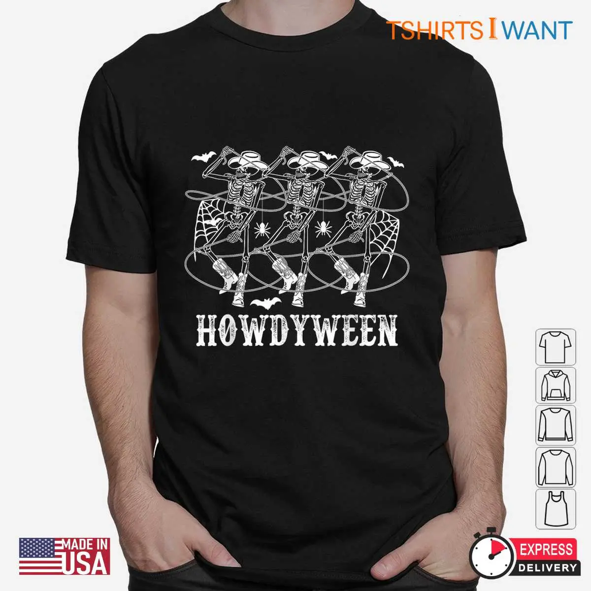 Western Halloween Shirts Howdyween Cowboy Tee 2 1.jpg