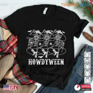 Western Halloween Shirts: Howdyween Spooky Skeleton Dancing Cowboy Halloween Tee 7 Western Halloween Shirts Howdyween Cowboy Tee 3 1.jpg