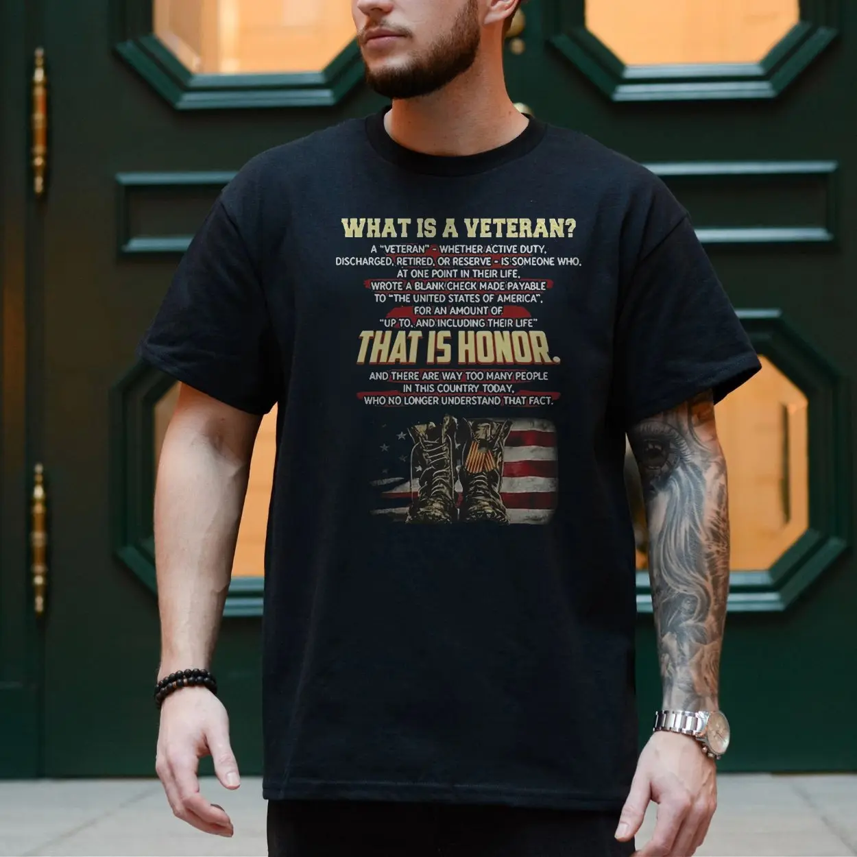 What Is a Veteran Honor American Flag Boots T-Shirt 4 What Is a Veteran Honor American Flag Boots T Shirt 4 1.jpg