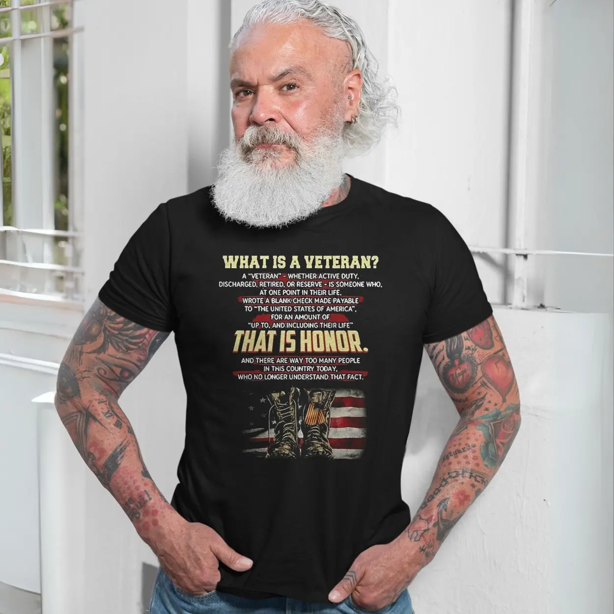 What Is a Veteran Honor American Flag Boots T-Shirt 7 What Is a Veteran Honor American Flag Boots T Shirt 7 1.jpg