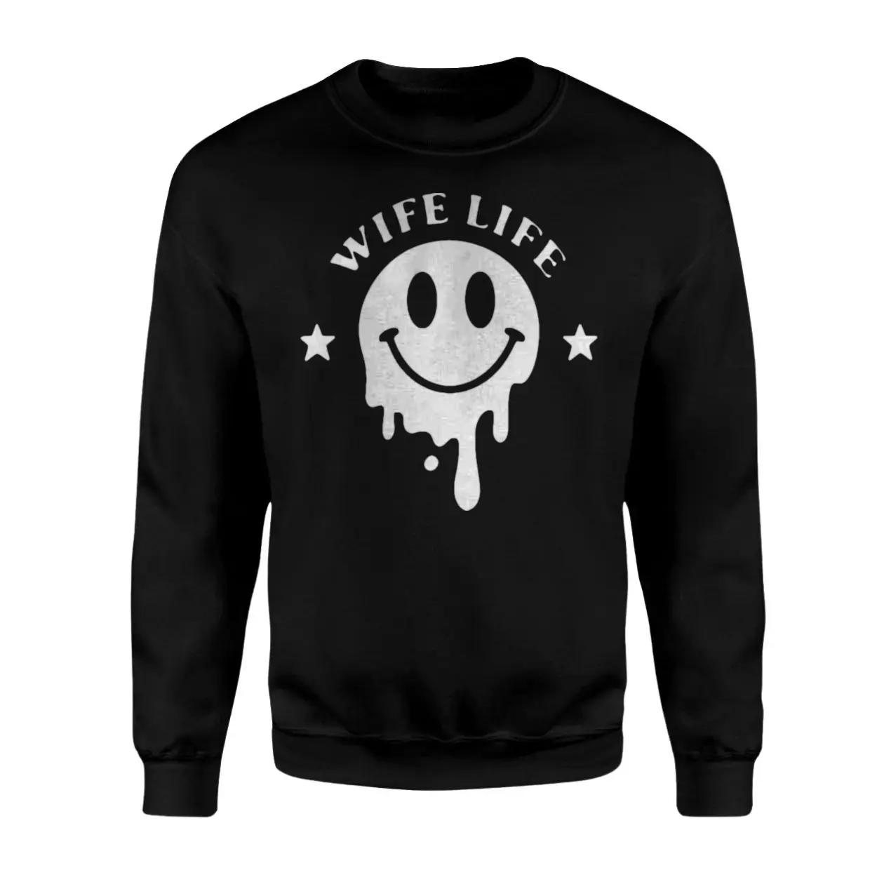 Wife Life Dripping Smiley Face Funny Graphic T-Shirt 3 Wife Life Dripping Smiley Face Funny Graphic T Shirt 3 1.jpg